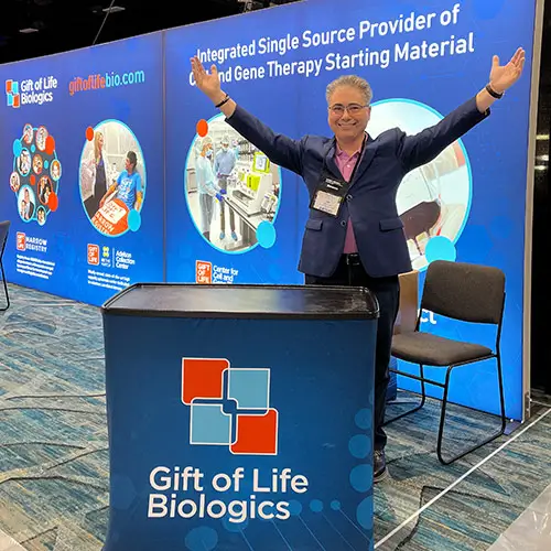 Gift of Life Biologics booth